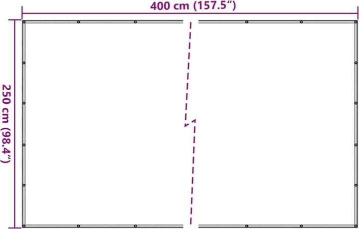 Produktbild Diverse Hardware Anhängernetz HDPE 2,5x4 m Schwarz