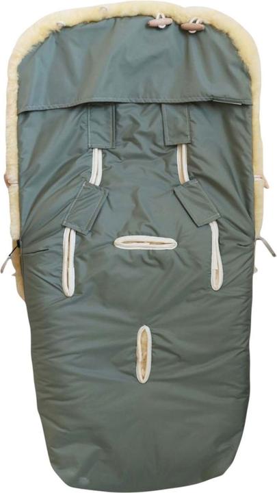 Actual product image Kaiser Baby Kaiser Lammfell Fusssack Coosy, salbei green/grey