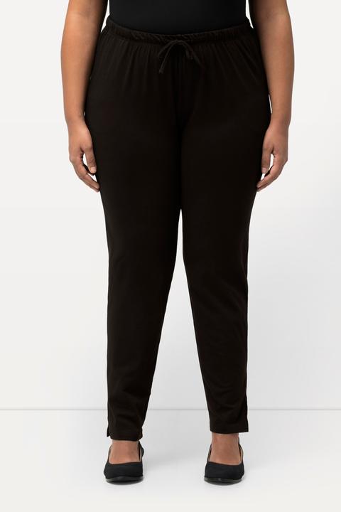 Immagine prodotto Ulla Popken Pantaloni dal taglio aderente con cintura elastica e spacchetti laterali, fino alla tg. 72/74 (46, 48)