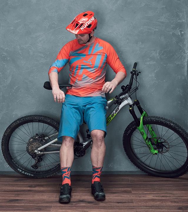 Produktbild MGA Herren Silvini Men T -Shirt 's Enduro Jersey 3/4 Hülse Brunello Md1801 (L)