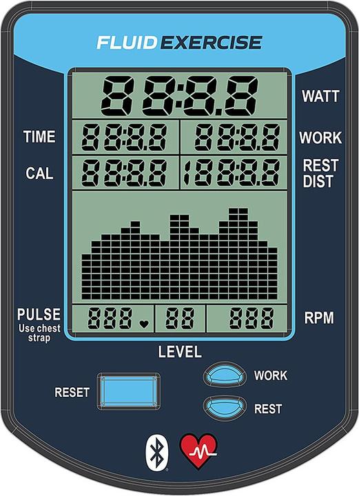 Produktbild Fluid Rower Exercise E850 UBE Silver Bronze