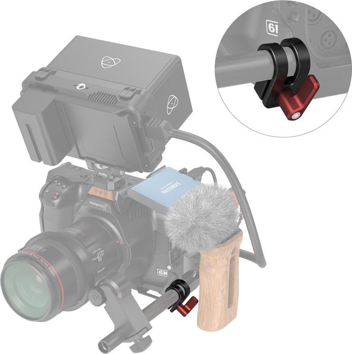 Immagine prodotto SmallRig Morsetto semplice da 12mm/15mm per BMPCC 6K Pro Cage - 3276 (Gabbietta)