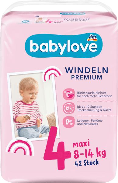 Actual product image dm babylove Premium-Windeln (Size 4, Pack, 42 Piece)