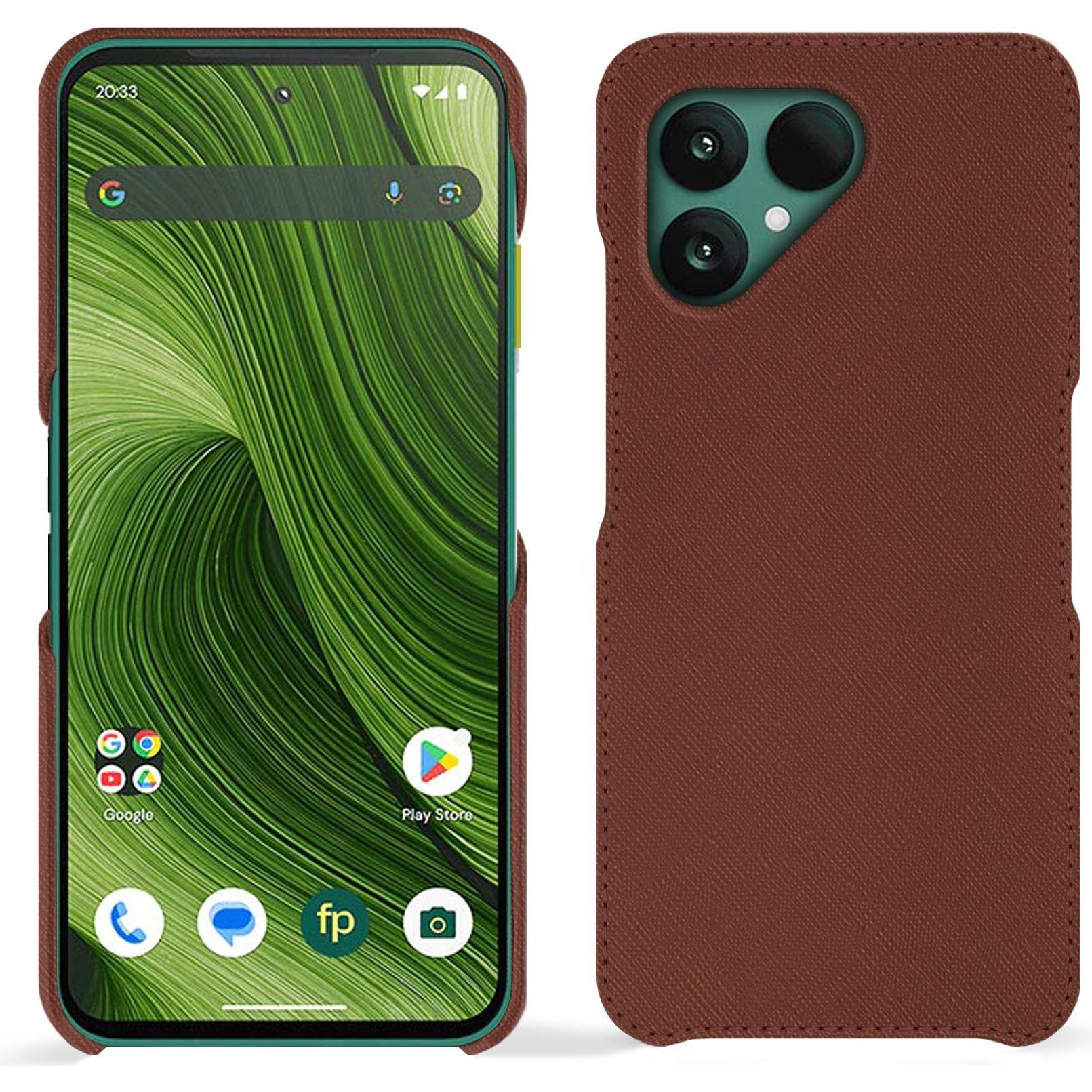 Noreve Lederschutzh??Lle (Fairphone 6), Cover Smartphone, Marrone