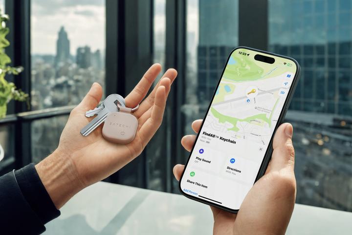 Actual product image Satechi FindAll SchlÃ¼sselanhÃ¤nger aus veganem Leder