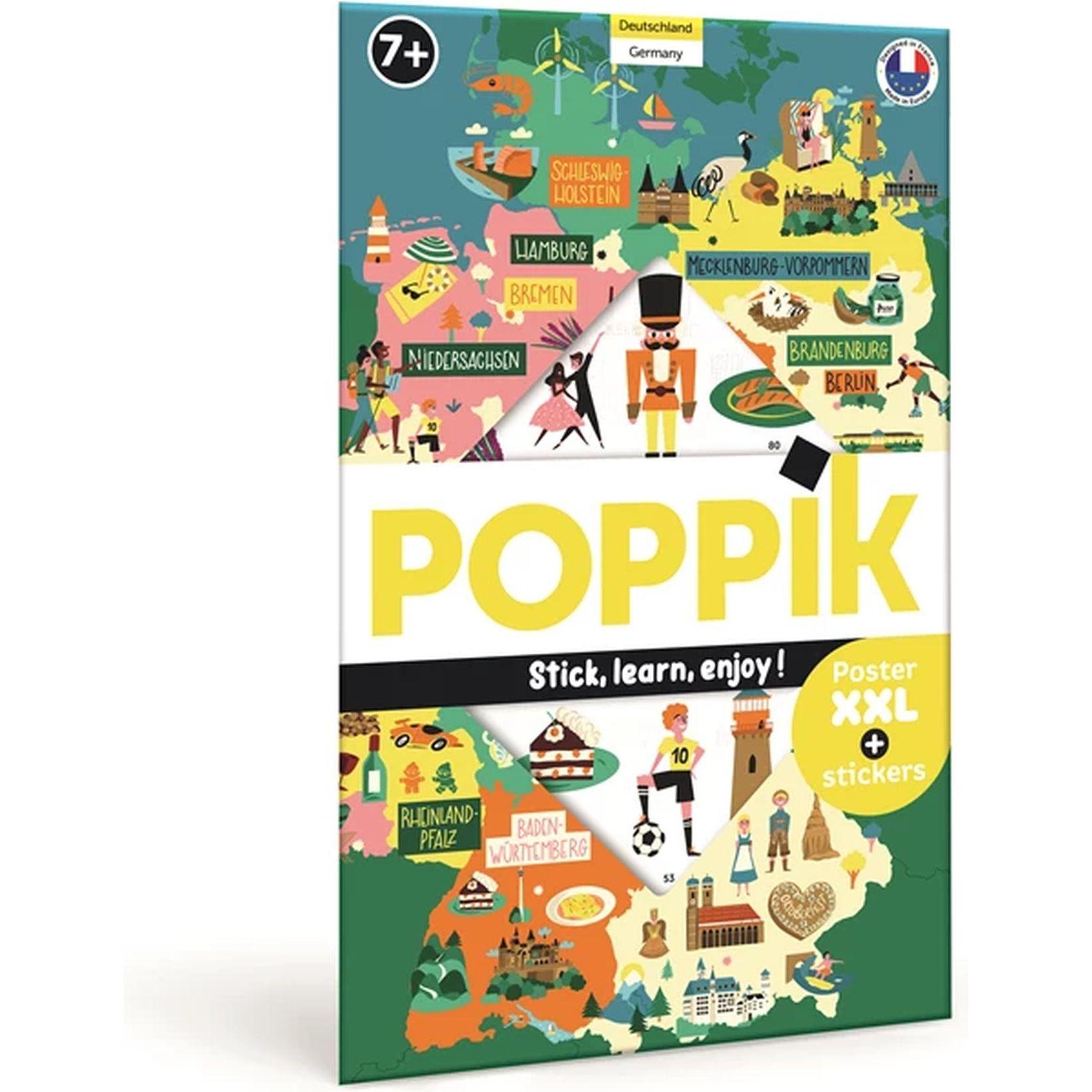 Poppik, Sticker, Sticker Lernposter Deutschland