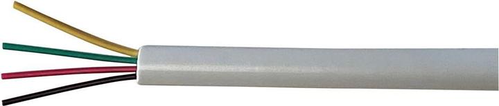 Produktbild RND Electronics Fernmeldekabel PVC 4x 0.16mm² Kupfer, blank Weiss 100m (100 m)