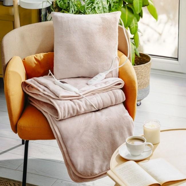 Produktbild Adler AD 7444 Electric heating pad, Super soft, 2 heat settings, 38x38 cm, Pink (38 x 38 cm)