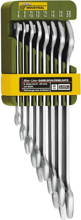 Produktbild Proxxon Doppel-Maulschlüssel-Satz 8tei (10  mm, 11 mm, 12 mm, 13 mm, 14 mm, 15 mm, 16 mm, 17 mm, 18 mm, 19 mm, 20 mm, 21 mm, 22 mm, 6 mm, 7 mm, 8 mm, 9 mm)