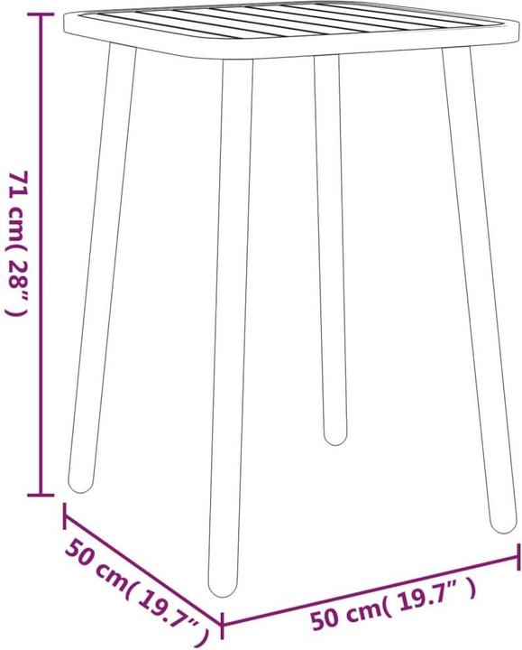 Produktbild vidaXL Gartentisch