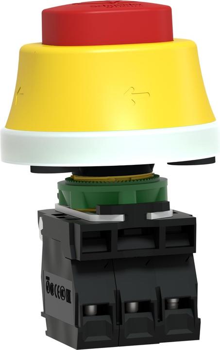 Produktbild Schneider Electric XB5AS84W3B41 Not-Aus-Taster Einbau, für NOT-AUS 24V 6A 1 Schliesser, 2 Öffner I