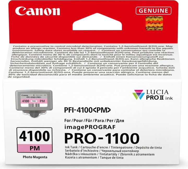 Energie-Label Canon PFI-4100 PM photo magenta (PM)