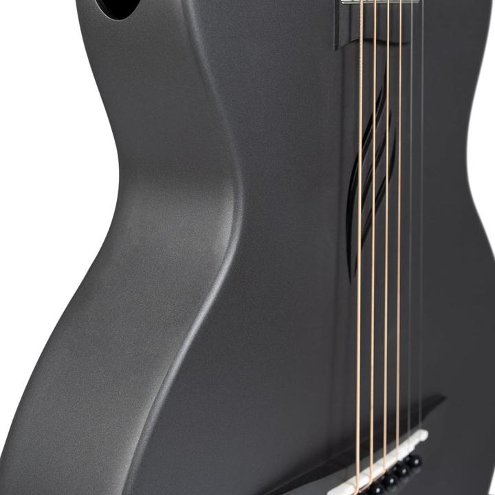 Actual product image Cascha Carbon Fiber Acoustic Guitar for Beginners and Travel (Acoustic guitar, Carbon fibre, Carbon fibre, Carbon fibre)