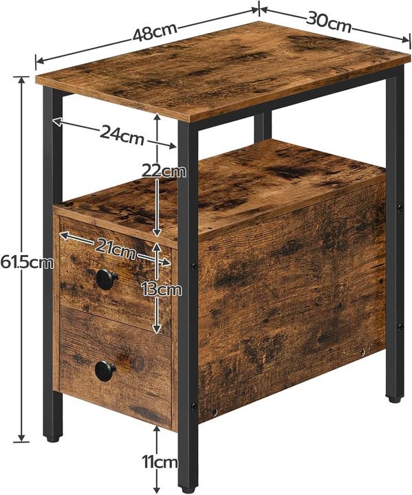 Produktbild Hoobro EBF548BZ01G2 Nachttisch (48 x 30 x 61.50 cm)