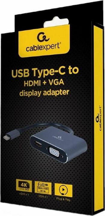Produktbild Gembird USB-C zu (HDMI, VGA, 1.50 cm)
