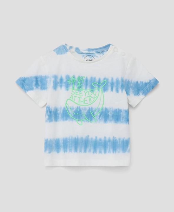 S.Oliver T-Shirt T-Shirt mit Batik-Muster (74)
