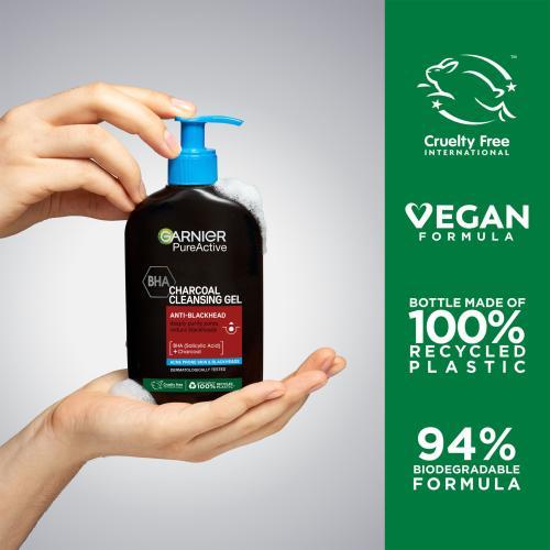 Immagine prodotto Garnier Gel detergente contro i punti neri (Gel detergente al carbone) 250 ml (Gel detergente, 250 ml)