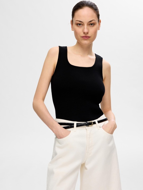 Actual product image Selected Femme Ribbed tank top (XL)