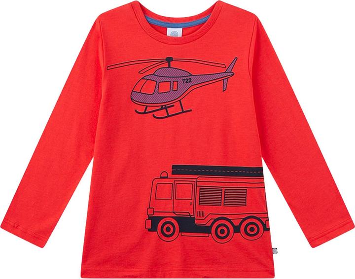 Actual product image Sanetta Pyjama Homewear Bequem sitzend Schlafanzug Feuerwehr lang (140)