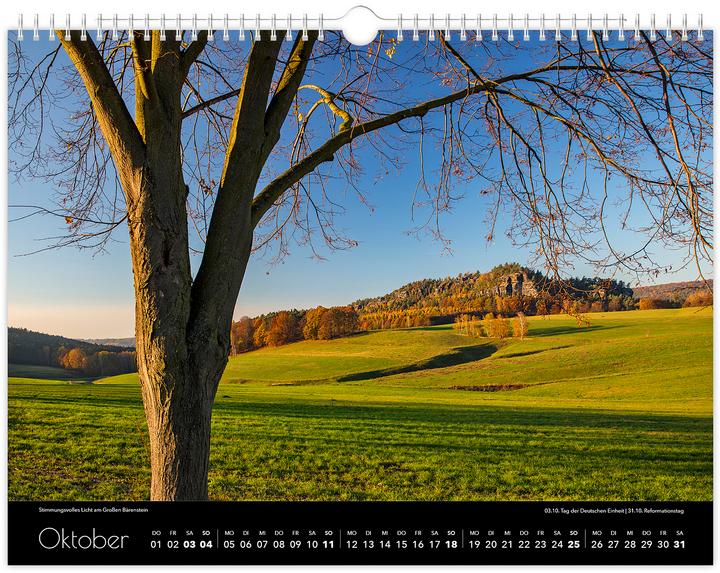 Produktbild Kalender Schsische Schweiz 2026 (40 x 30 cm, Kein Einband, Deutsch)