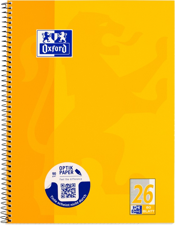 Produktbild Oxford Collegeblock (A4+, Kariert, Weicher Einband)