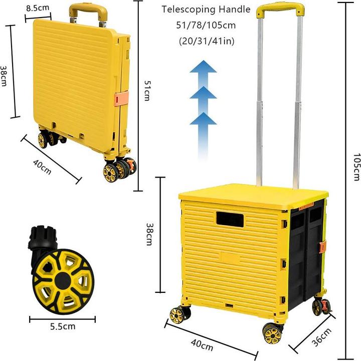 Produktbild Ziyou Lang Faltbare Einkaufstrolley-Box