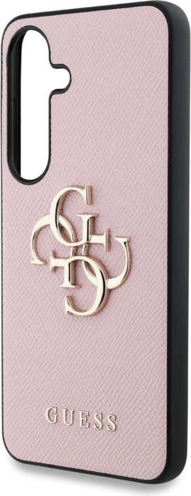 Actual product image Guess Etui Grained Big 4G Logo Small Classic Logo do Samsung Galaxy S25 rÃ³Å¼owy (Samsung Galaxy S25)