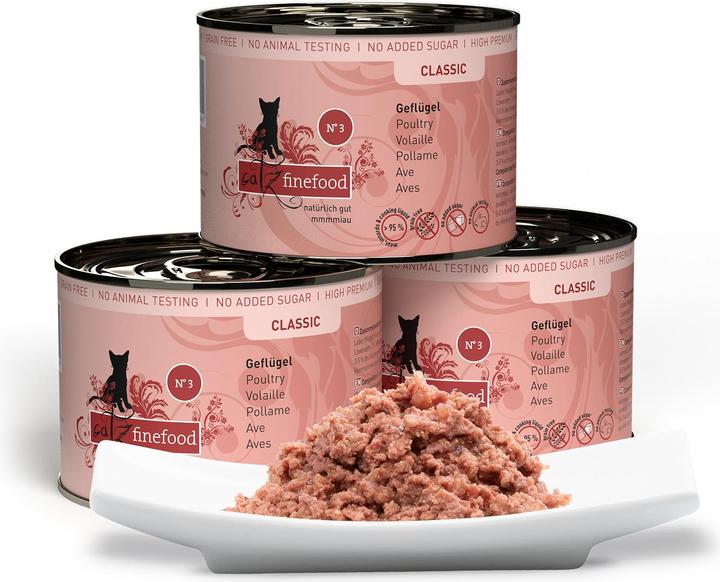 Actual product image Catz Finefood No.03 Poultry (Adult, 6 pcs., 210 g)
