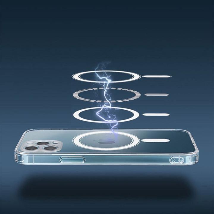 Produktbild OEM Transparente Mag Cover Hülle mit Kameraschutz Kompatibel mit MagSafe für IPHONE 13 PRO (Apple iPhone 13 Pro)