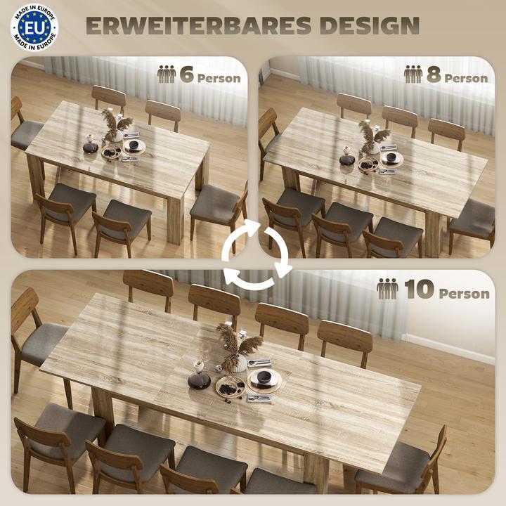 Produktbild Homcom Esstisch Spanplatte Eiche