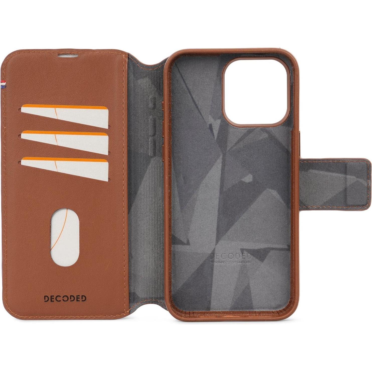 Thumbnail - Decoded Detachable MagSafe Leather Wallet (Apple iPhone 15 Pro), Smartphone Hülle, Braun