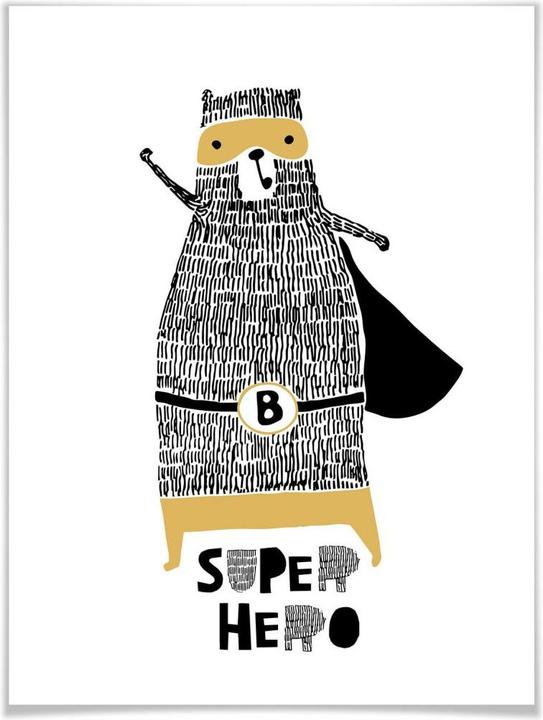 Produktbild Trenddeko Bärenstarker Superheld (30 x 40 cm)
