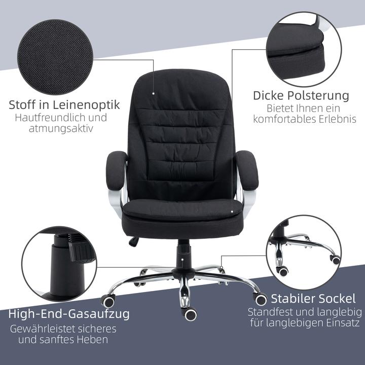 Produktbild Vinsetto Bürostuhl mit hoher Rückenlehne