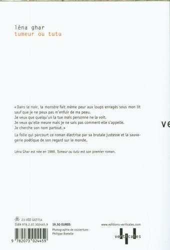 Produktbild Tumeur ou tutu (Französisch, Ghar Léna, 2023)