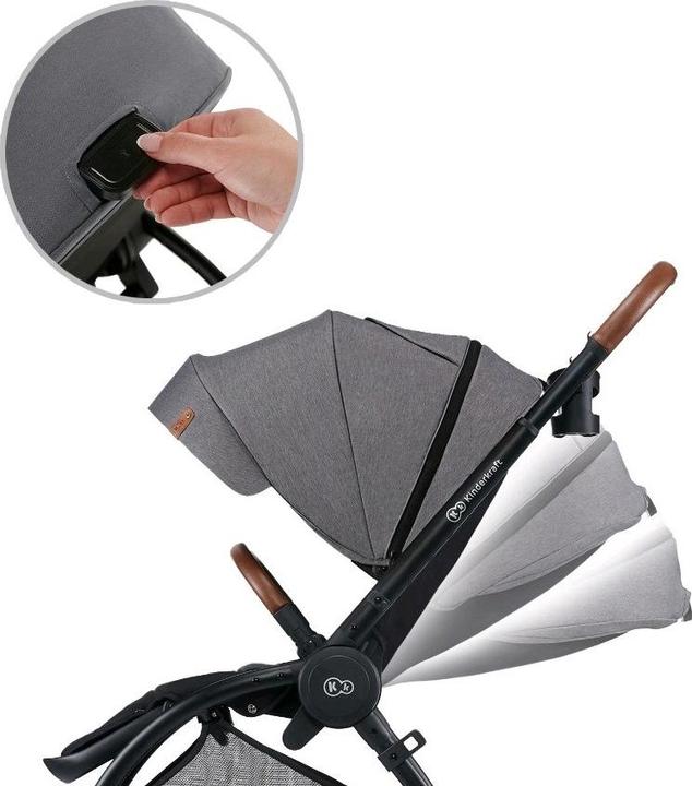 Produktbild KinderKraft EVOLUTION COCOON 2in1 stroller platinum grey