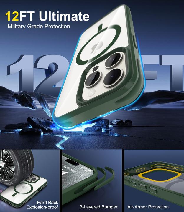 Image du produit Cadorabo Coque pour Apple iPhone 15 PRO compatible MagSafe (Apple iPhone 15 Pro)