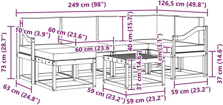 Immagine prodotto vidaXL Outdoor-Sofa