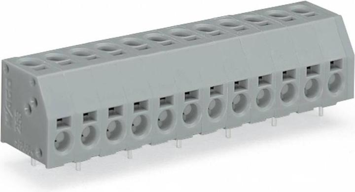 Wago 253-103 2-Leiter-Klemmenleiste fÃ¼r Leiterplatten 0,5-1,5 qmm grau
