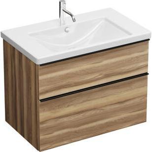 burgbad, Badmöbelset, Eqio Keramik-Waschtisch inklusive Waschtischunterschrank, Breite 830 mm