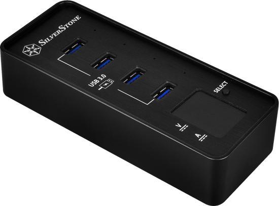 Actual product image Silverstone EP03 - Hub - 4 x SuperSpeed USB 3.0 (USB-C, 4 ports)