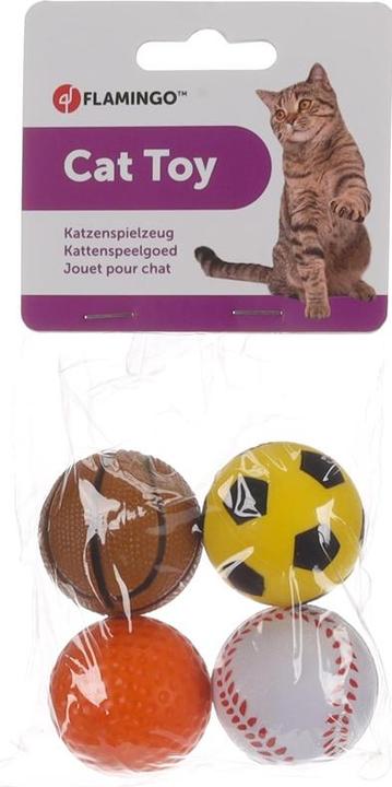 Produktbild Flamingo Ct Frodo Sports Balls Sponge 4cm (Ballspielzeug Katze)