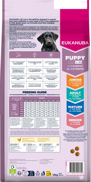 Produktbild Eukanuba Growing Puppy Large Breed Huhn (Junior, 1 Stk., 12000 g)