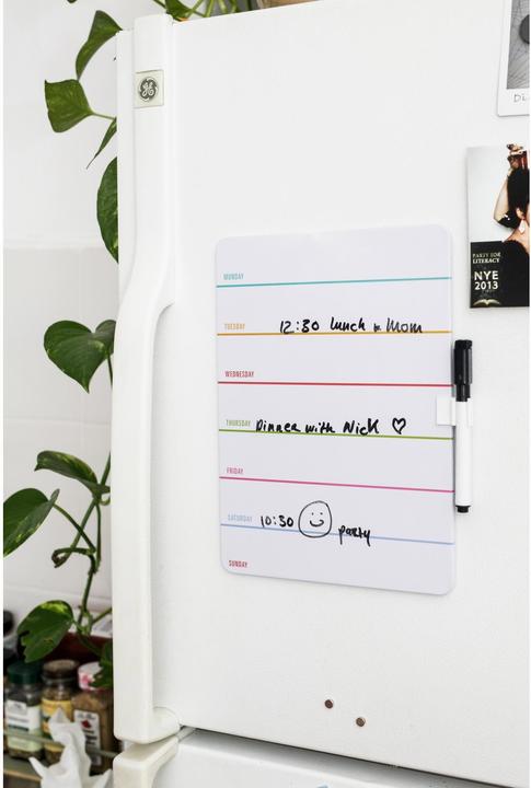 Image du produit Kikkerland Dry Erase Board Weekly (19 x 24 cm)