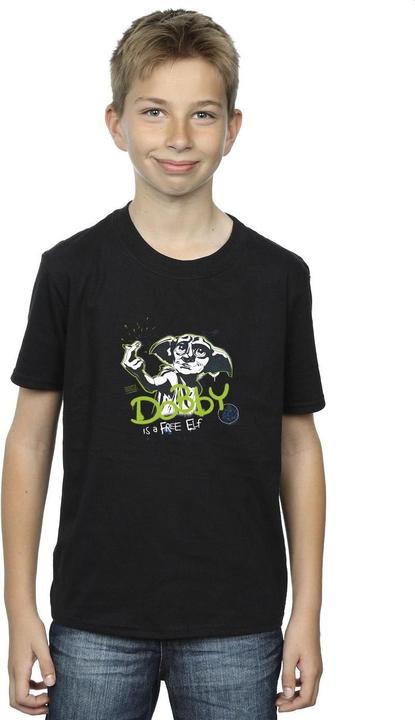 Immagine prodotto Dobby A Free Elf Maglietta Ragazzi (128)