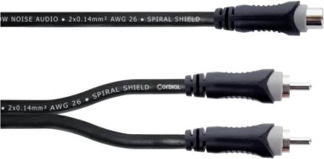 Actual product image Cordial 14888 Klinke / Cinch Audio Y-Adapter (1x Cinch-Buchse - 2x Cinch-Stecker (0.30 m)