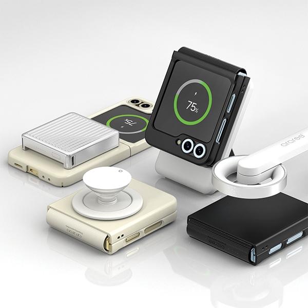 Actual product image GCS etui Aero Flex M Sam Z Flip6 czarny/black AR20-02023A (Samsung Galaxy Z Flip6, Samsung Galaxy Z Flip7 FE)