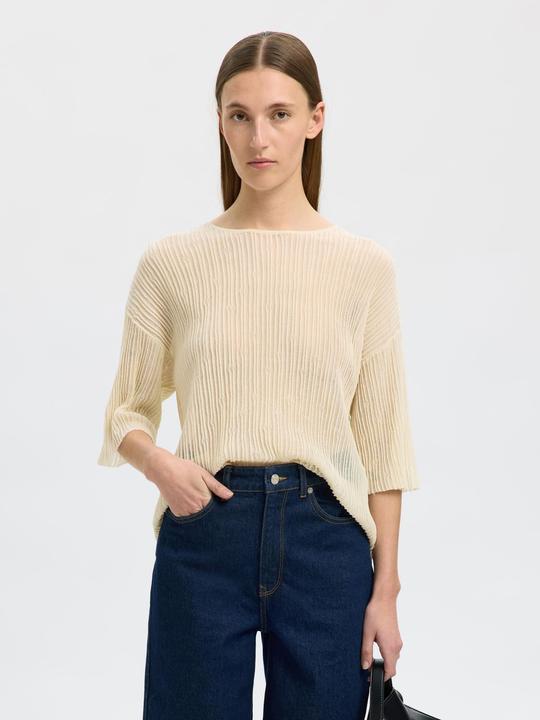 Actual product image Selected Femme Baumwollmix Strickoberteil (XS)