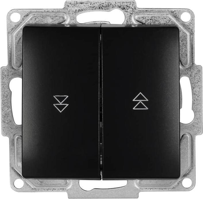 Actual product image Gunsan Visage blind push-button flush-mounted shutter push-button black