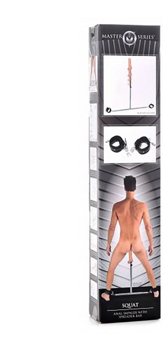 Immagine prodotto Master Series Impalatore anale squat con barra di diffusione e manette