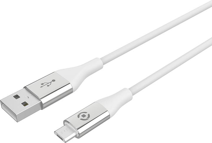 Image du produit Celly USBMICROCOLORWH Câble USB 1,5 m USB A Micro-USB A Blanc (1.50 m, 12 W)